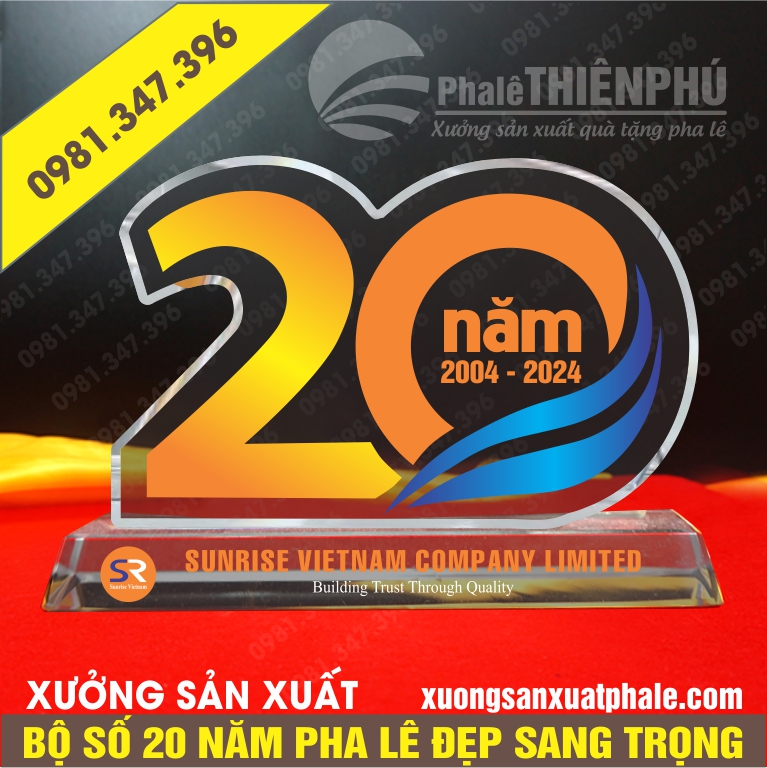 Bộ số 20 năm kỷ niệm ngày thành lập công ty