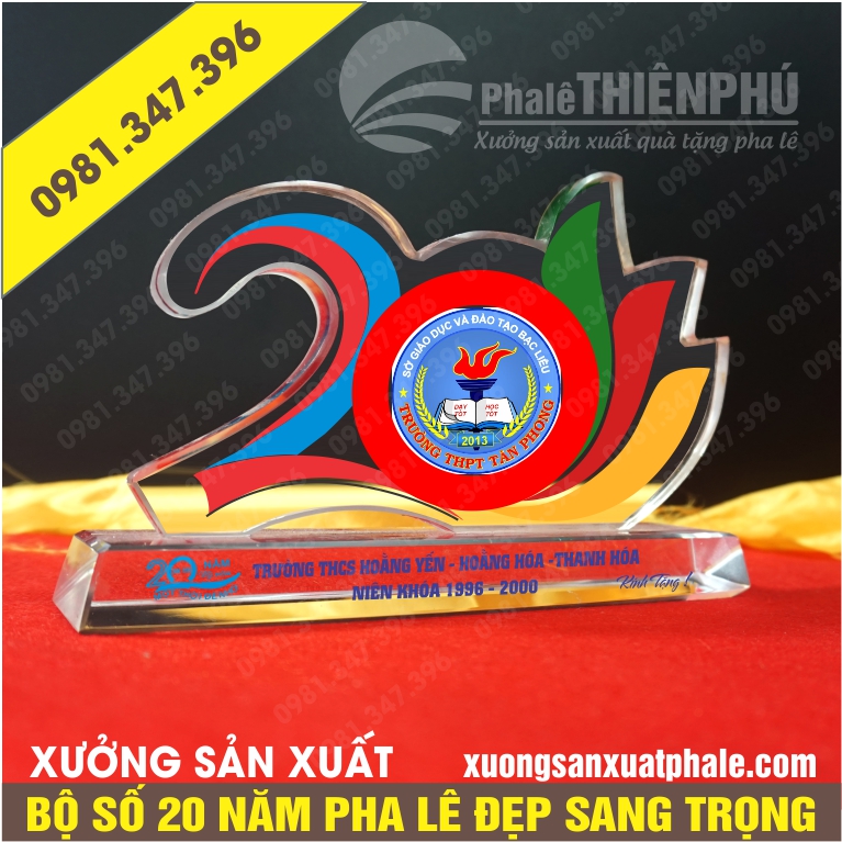 bộ số 20 năm kỷ niệm thành lập trường