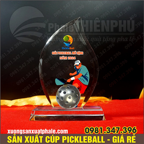 Cúp pickleball gắn bóng mini
