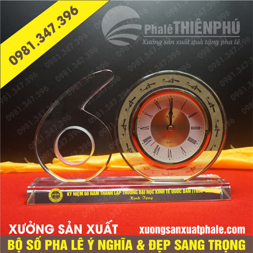 Bộ số pha lê 60 năm ngày truyền thống