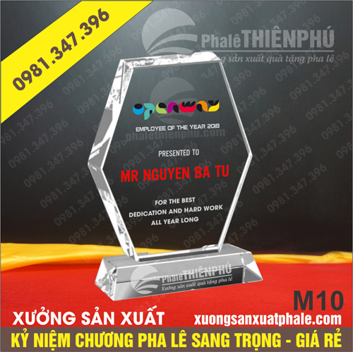 Kỷ niệm chương pha lê 10